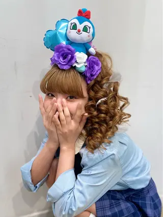 ヘアアレンジ 💙mai🫧 縮毛矯正・ハイライトのヘアスタイル