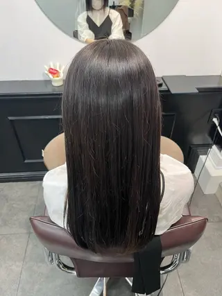 ロング カラー 猪俣 彩音のヘアスタイル