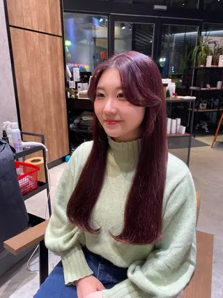 ロング Natsuki/韓国 ボブ/レイヤーカットのヘアスタイル