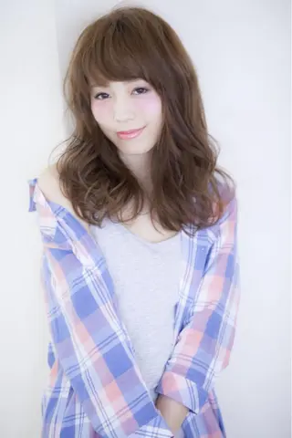 ミディアム カラー パーマ 高濃度水素/髪質改善 /柳原大輝のヘアスタイル