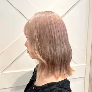 ミディアム カラー ガーリー/暖色カラー /横浜/さくらのヘアスタイル