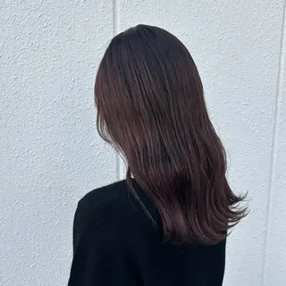 セミロング 🎀ハイトーン/ 艶カラー/夕月🎀のヘアスタイル
