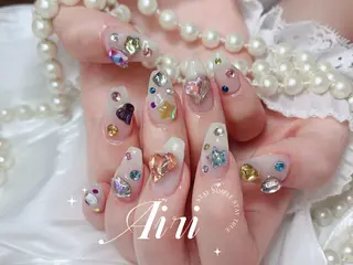 ネイル ネイルサロンAiri 長さ出し·シンプルのネイルデザイン