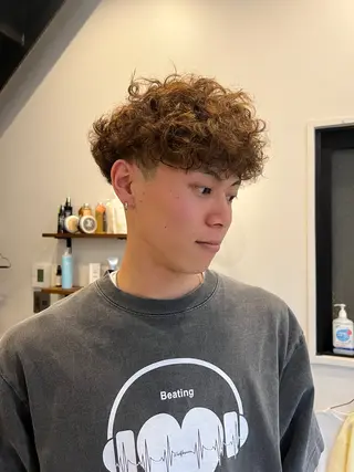 パーマ メンズ 大阪メンズハイトーン /スパイキー/RAIのヘアスタイル