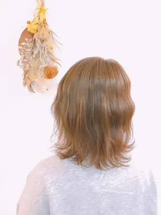 セミロング カラー 竹廣 春奈のヘアスタイル