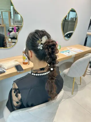 ロング ヘアアレンジ 清水 楓夏のヘアスタイル