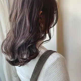 ミディアム カラー ボブウルフ／ボブ Satsuki【名駅のヘアスタイル