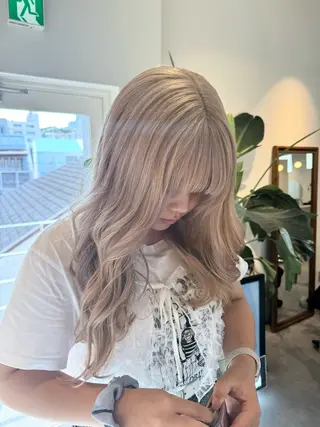 ロング カラー ayaka♡ 柔らかカラーのヘアスタイル