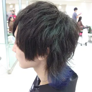 ミディアム カラー メンズ 🐺一ノ瀬 凌 / デザインウルフ🐺のヘアスタイル