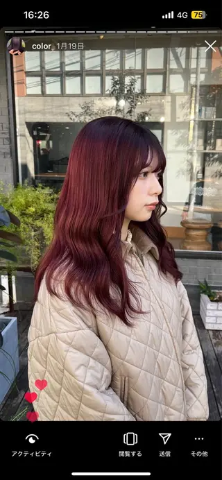 セミロング カラー Juna✂️ レイヤー / ボブのヘアスタイル