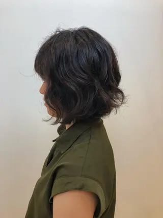 ショート パーマ 齋藤 らいのヘアスタイル