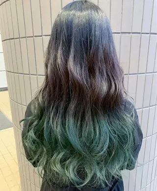 ロング カラー Zina天王寺 CHIAKIのヘアスタイル