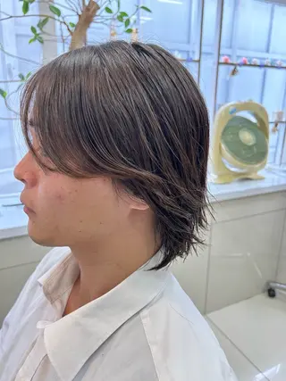 ミディアム メンズ 大内 雅生のヘアスタイル