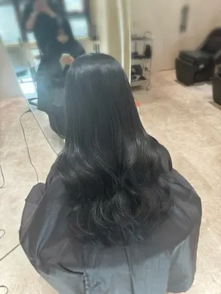 セミロング 韓国ヘア/ベージュ カラー/髪質改善/涼のヘアスタイル