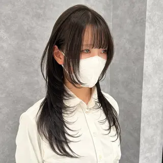 ロング カラー 🥇KEN /レイヤー/艶カラーのヘアスタイル