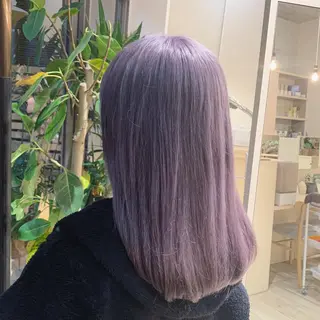 セミロング カラー Blue 髪質改善 💎松藤 莉奈のヘアスタイル