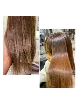 ミディアム 圧倒的美髪ストレート ツダケイタロウのヘアスタイル