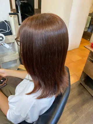 ミディアム カラー 徳 永のヘアスタイル