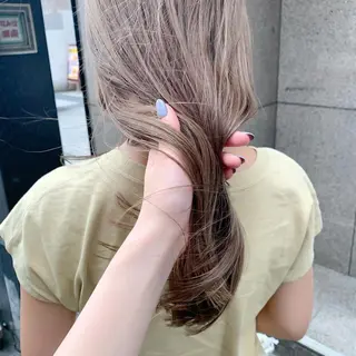 セミロング カラー 髪質改善 Noe心斎橋店のヘアスタイル
