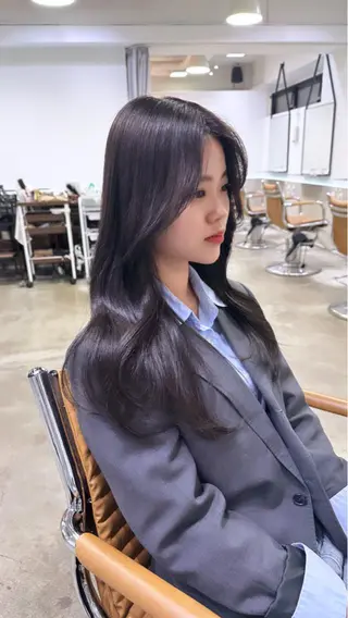 ロング カラー 縮毛矯正/ネイル 🌻ひまわり🌻のヘアスタイル