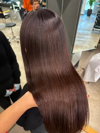 セミロング カラー レイヤー/柔色 カラー/SAkiのヘアスタイル