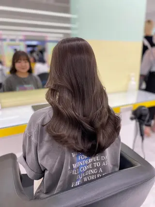 セミロング カラー パーマ ヘアアレンジ メンズ キッズ ネイル マツエク・マツパ アイブロウ Lumo所属・💖横浜ブリーチなし 💖MIHOのヘアスタイル