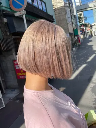 ショート カラー 🦖店長🦖pino #しのだスペシャルのヘアスタイル