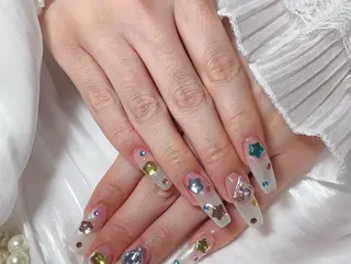 ネイル ネイルサロンAiri 長さ出し·シンプルのネイルデザイン