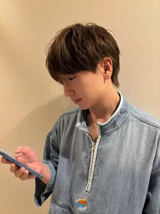 カラー パーマ メンズ レイヤーカット ♥kanaのヘアスタイル