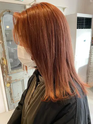 ミディアム カラー vixus mamiのヘアスタイル
