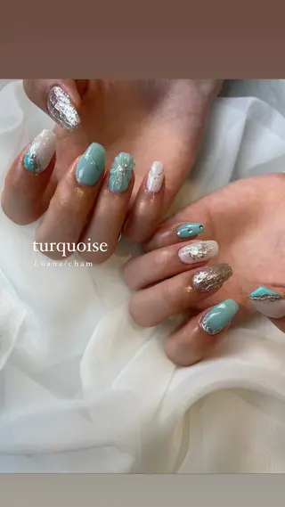 ミディアム ネイル nail salon neigeのネイルデザイン