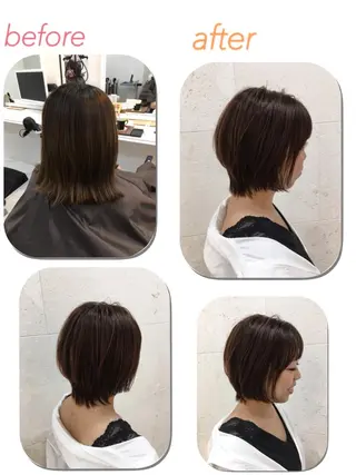 ショート カラー 斉藤 貴也のヘアスタイル