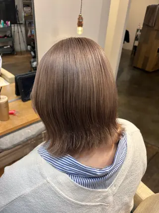 ミディアム 圧倒的透明感カラー 福島駅/りなのヘアスタイル