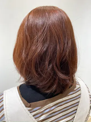 ミディアム カラー U hair師勝 成戸飛羽磨のヘアスタイル