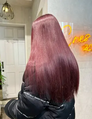 ロング カラー 艶ハイトーン/ 輝保🤍✨のヘアスタイル