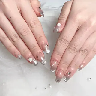 ネイル あゆ🎀/ワンホンネ イル/痛ネイルのネイルデザイン