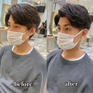 ショート カラー パーマ ヘアアレンジ メンズ キッズ ネイル マツエク・マツパ アイブロウ 《褒められる》 透明感カラー/小嶋のヘアスタイル