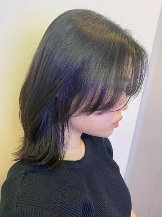 ミディアム カラー scene.池袋所属・scene. haraのヘアスタイル