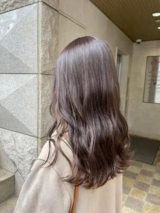 セミロング カラー tricot AVEDAららテラス北綾瀬所属・🌏宇宙一 上地 奏tricot💥のヘアスタイル