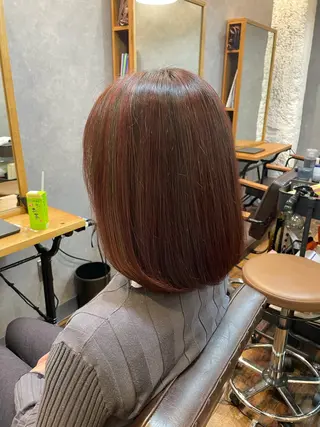 ミディアム カラー ツヤ美髪💐 髪質改善/高山愛来のヘアスタイル