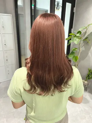 セミロング カラー 🦩暖色ハイトーン 🦩Mioのヘアスタイル