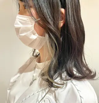 ミディアム カラー 🌈🌸あおき みちる🌟💗のヘアスタイル