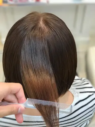 ショート カラー ダメージレス 桧山店長のヘアスタイル