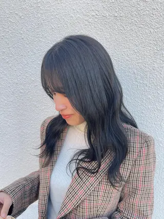 ロング uni所属・中堀 遥のヘアスタイル
