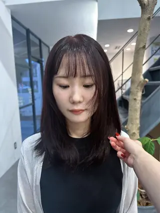 ミディアム カラー Y.S.H所属・西野 未桜のヘアスタイル