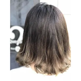 ミディアム カラー パーソナルカラー診断 できます　木曽　主博のヘアスタイル