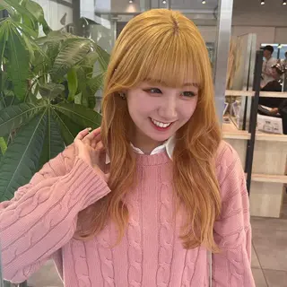 ロング カラー デザインカラー 🥨HAZUKiのヘアスタイル