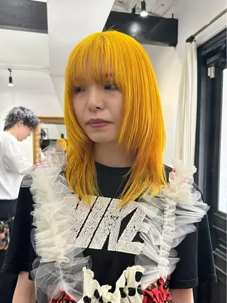 ミディアム カラー REAL 心斎橋所属・ブリーチ/ベージュ /ピンク🦋ナツミのヘアスタイル