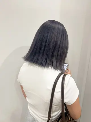 ミディアム カラー 川端 明莉のヘアスタイル