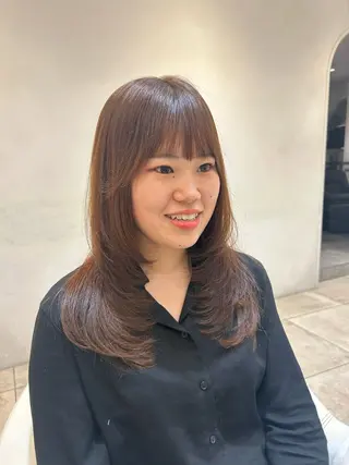 セミロング 透明感カラー 🪡ｷﾀﾊﾗ　ｶﾅのヘアスタイル